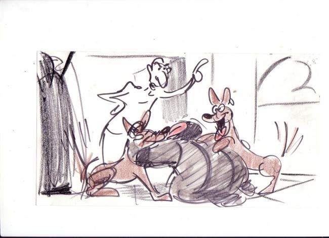 Storysketch Prince of Egypt. copyright 1995, Dreamworks SKG.