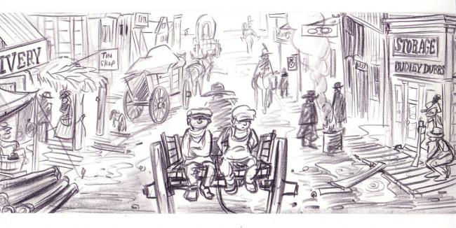 Western Town Scene