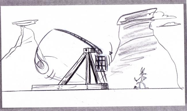 Storyboard from WB short. 2009 Copyright, Warner Bros.
