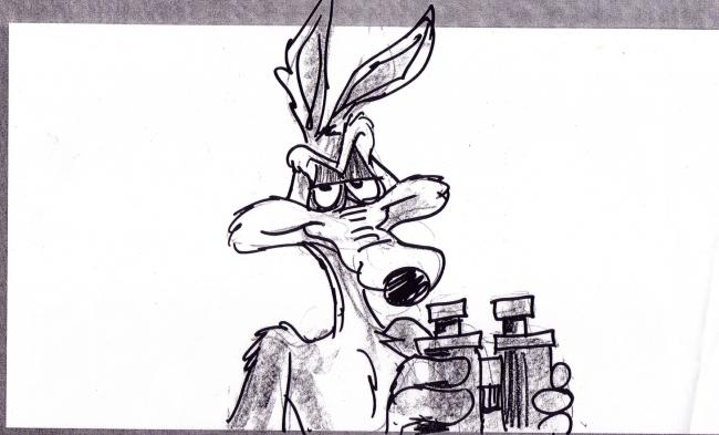 Storyboard from WB short. 2009 Copyright, Warner Bros.