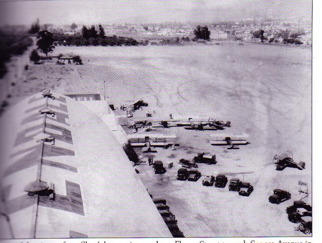 Flower Street, looking up towards the intersection with Sonora Blvd. 1928